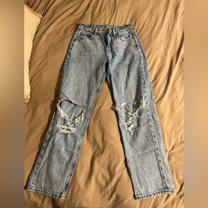 American Eagle Outfitters Light Blue Mom straight jeans